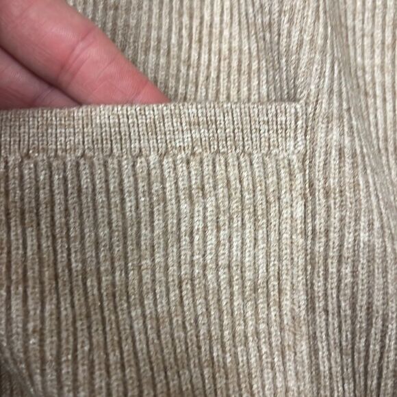 Kerisma longline cardigan light brown oatmeal Sz S/M - Picture 7 of 7